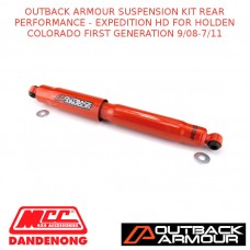 OUTBACK ARMOUR SUSPENSION KIT REAR EXPD HD FIT HOLDEN COLORADO 1ST GEN 9/08-7/11